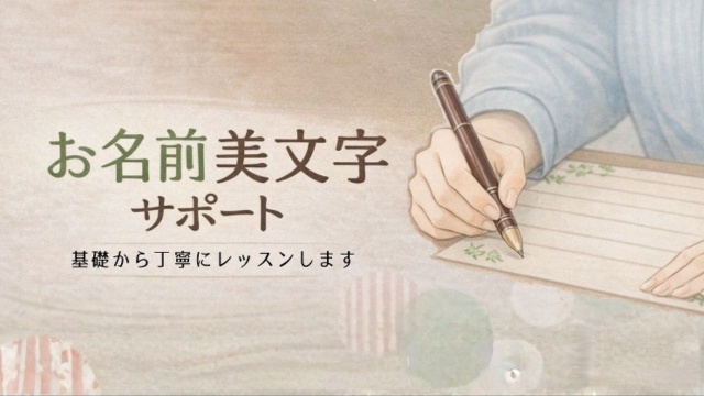 お名前美文字サポートレッスン